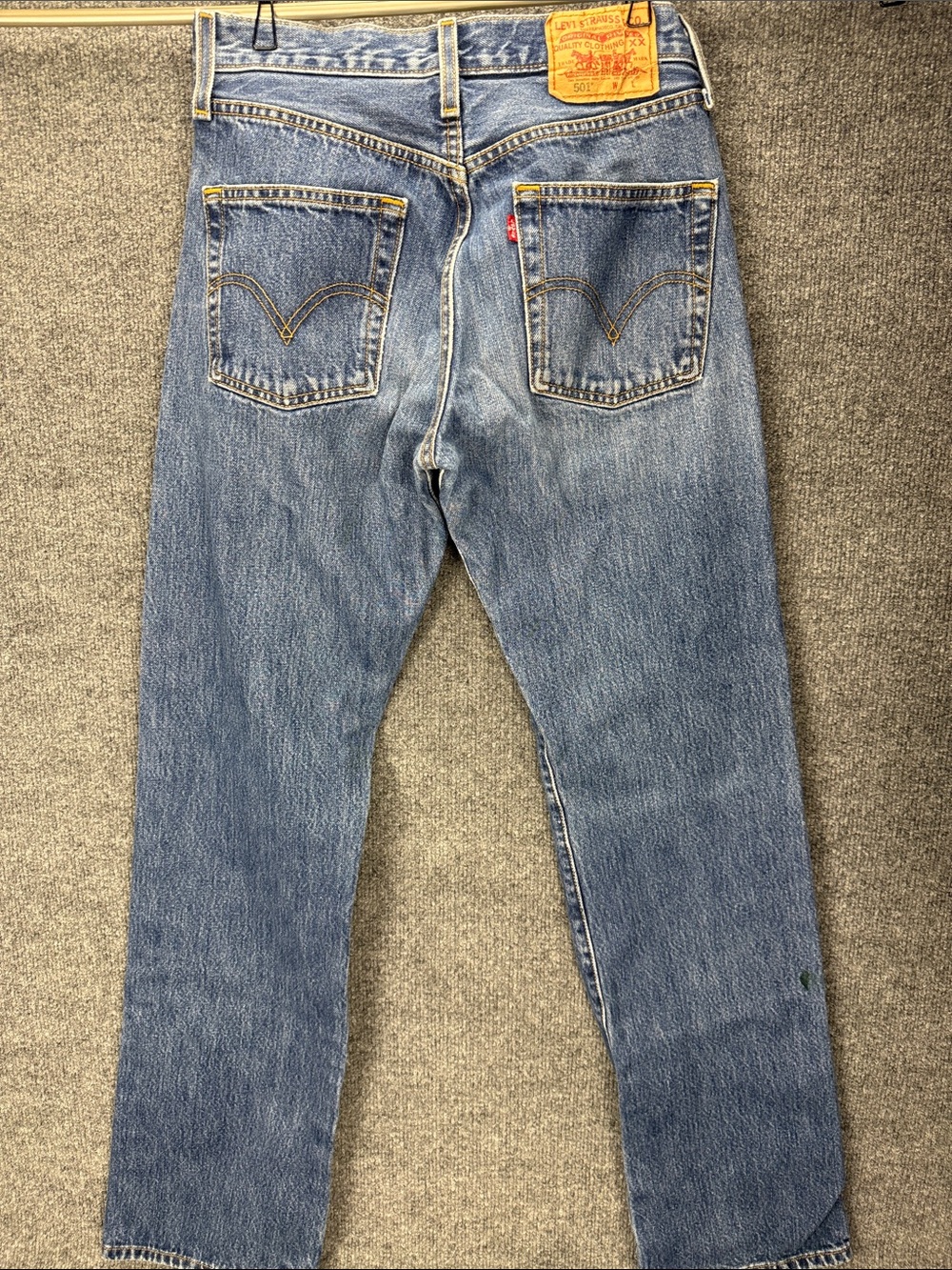 Vintage 501 Levi's Button Fly Denim Jeans W28 L34 8/2007